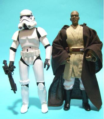 Maestro Jedi Mace Windu Y Stormtrooper